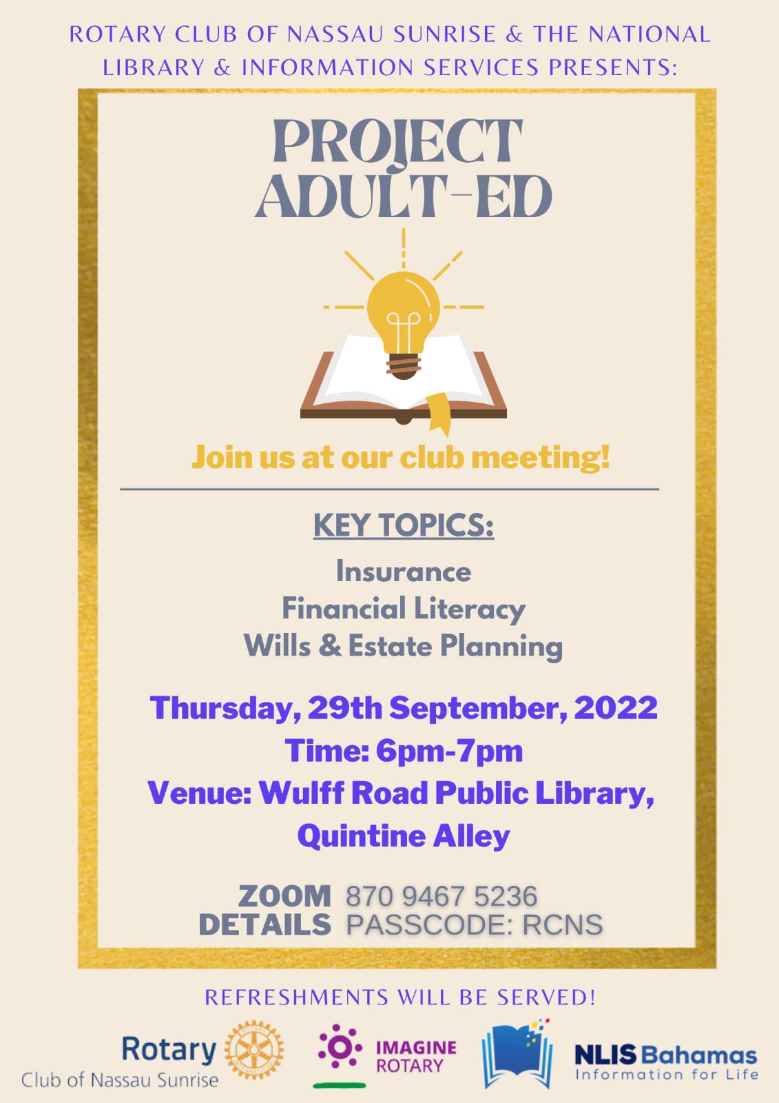 Club Meeting Flyer